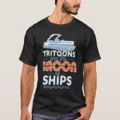 T-shirt Les Tritons Sont Le Bacon Des Navires Tri Toon Cap (Devant)