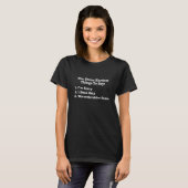 T-shirt Les Trois Choses Les Plus Difficiles À Dire (Devant entier)