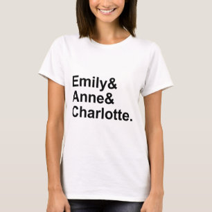 T-shirt Les Trois Soeurs Bronte Emily Charlotte Anne