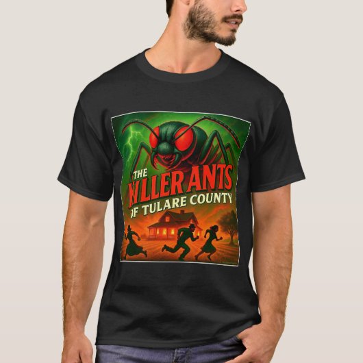 T-SHIRT : "LES TUEURS DU COMTÉ DE TULARE". (Devant)