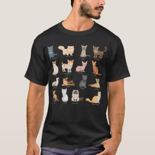 T-shirt Les types de pain de chat 1