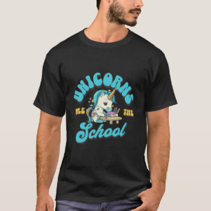 T-shirt Les Unicornes Gouvernent L'École Retour À L'École