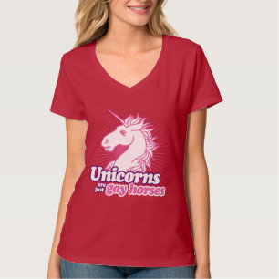 T-SHIRT LES UNICORNES NE SONT QUE DES CHEVAUX GAY