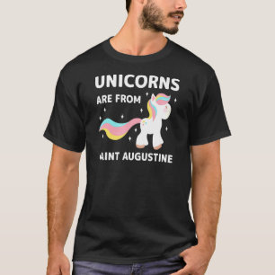 T-shirt Les Unicornes Sont De Saint Augustine Résident Loc