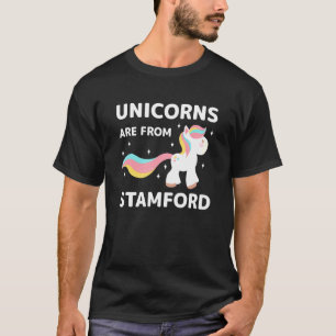 T-shirt Les Unicornes Sont De Stamford Connecticut Résiden