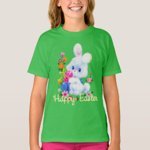 T-shirt Les vacances de lapin de Pâques badinent le