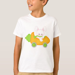 T-shirt Les vacances de lapin de Pâques de bande dessiné