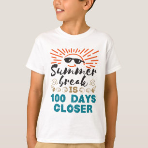 T-shirt Les vacances d'été sont de 100 jours plus près Éco