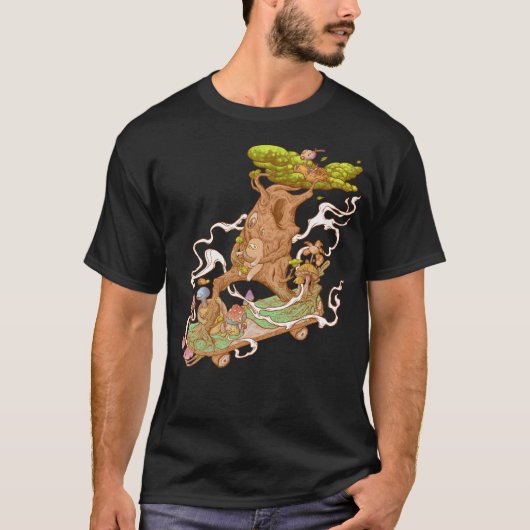 T-shirt Les Vacances En Bois (Devant)