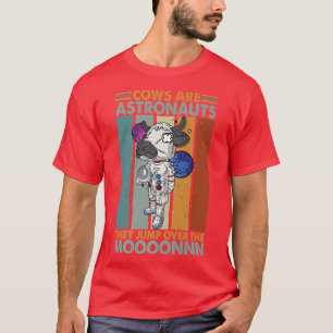 T-shirt Les Vaches Sont Des Astronautes, Elles Sautent Au-