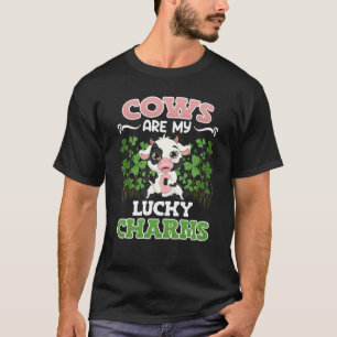 T-shirt Les vaches sont mon agriculteur porte-bonheur