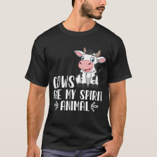 T-shirt Les vaches sont mon esprit animal