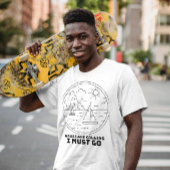 T-shirt Les vagues appellent je dois aller été minimum gra