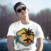 T-shirt Les vagues appellent je dois aller plage abstrait