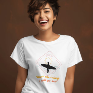 T-shirt les vagues appellent je dois aller vintage Funny g