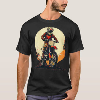 T-shirt Les Valentines femmes aiment le costume de moto sa