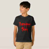 T-shirt Les vampires sucent (Devant entier)