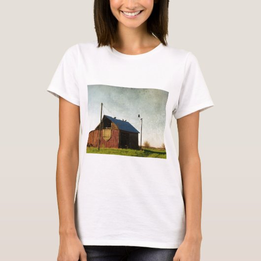 T-shirt Les vautours et la grange (Devant)