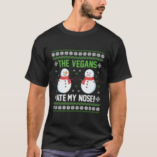 T-shirt Les Vegans Mangent Ma Chemise À Nez - Longue Crête