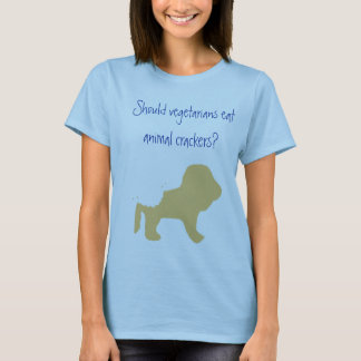 T-shirt Les végétariens mangent les biscuits animaux ?