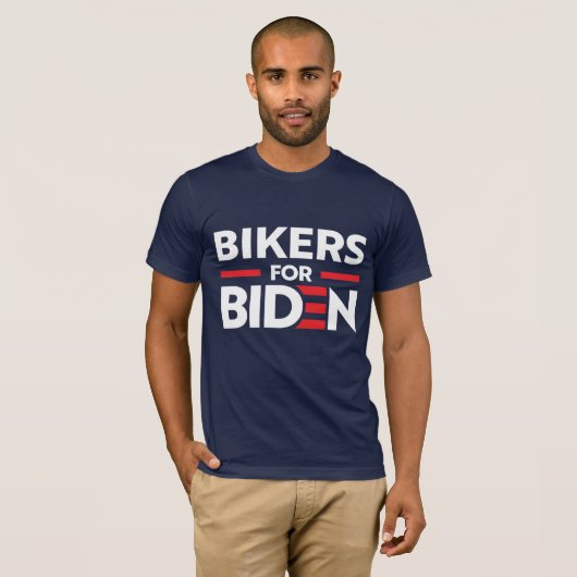 T-SHIRT LES VÉLOS POUR JOE BIDEN (Devant entier)