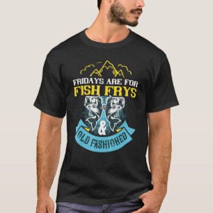 T-shirt Les vendredis sont pour les fritures de poisson pê