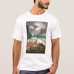 T-shirt Les vergers de Versailles. Vue de piscine de