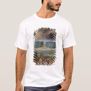 T-shirt Les vergers de Versailles. Vue de piscine de