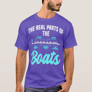 T-shirt Les véritables parties du rameur des bateaux