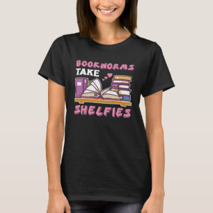 T-shirt Les vers de livre prennent étagères Réserver Nerds