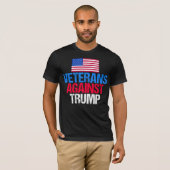 T-shirt Les vétérans contre Trump (Devant entier)