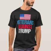 T-shirt Les vétérans contre Trump (Devant)