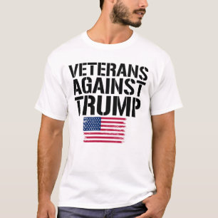 T-shirt Les vétérans contre Trump Les vétérans de Trump co