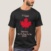 T-shirt Les vétérans de la Feuille d'érable du Canada pers (Devant)