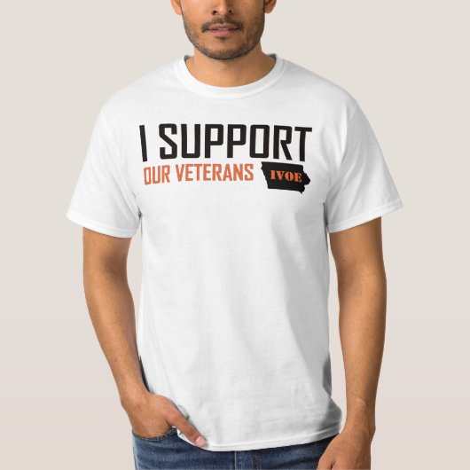 T-shirt Les vétérans de l'Iowa font l'expérience d'une che (Devant)