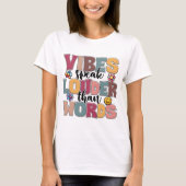 T-shirt Les vidéos parlent plus fort que les mots (Devant)