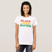 T-shirt Les vies noires comptent (Devant entier)
