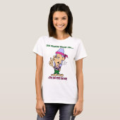 T-shirt Les Vieux Hippies Ne Meurent Jamais - Ils Sentent  (Devant entier)