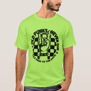 T-shirt Les vieux PUNKS ne meurent jamais légende de