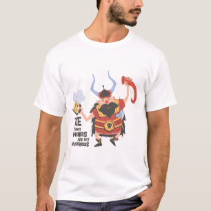 T-shirt Les Vikings Drunken Ne Sont Pas Dangereux -T-Shirt