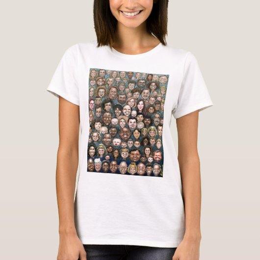 T-shirt Les visages de l'humanité (Devant)