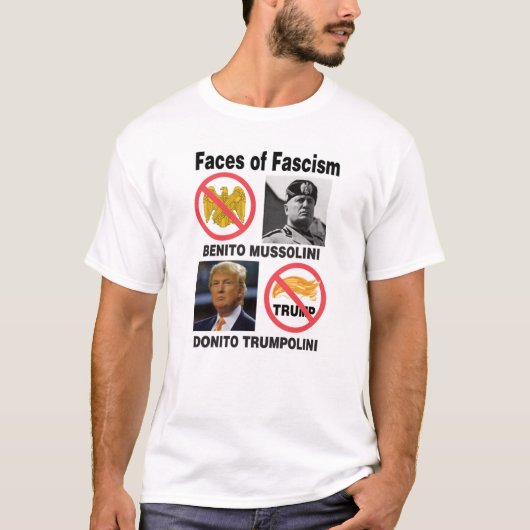 T-shirt Les visages du fascisme (Devant)