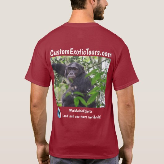 T-shirt Les visites exotiques faites sur commande (Dos)