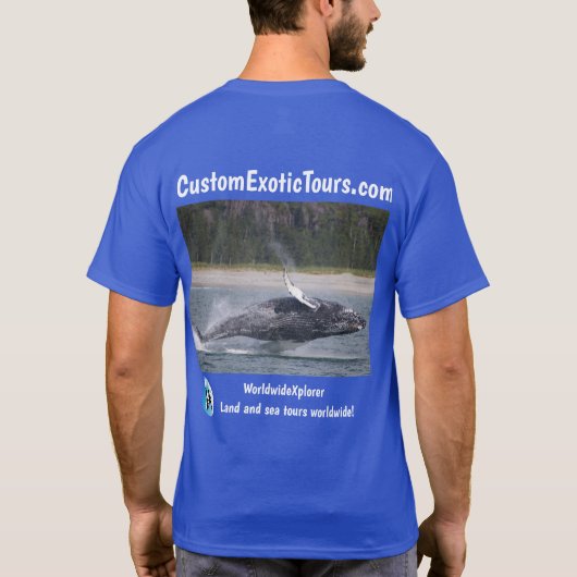 T-shirt Les visites exotiques faites sur commande éléphant (Dos)