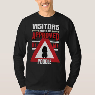 T-shirt Les Visiteurs Propriétaires De Poodles Noirs Doive