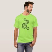 T-shirt Les vitesses tournent vers C4SS (affligé) (Devant entier)