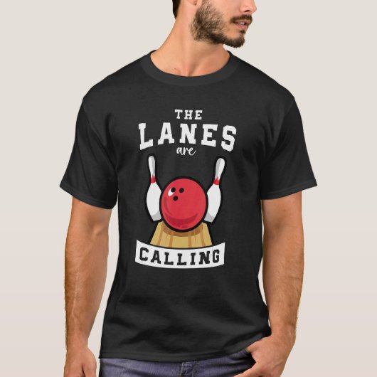 T-shirt Les Voies Appelent Bowling Train Bowling Ball & (Devant)