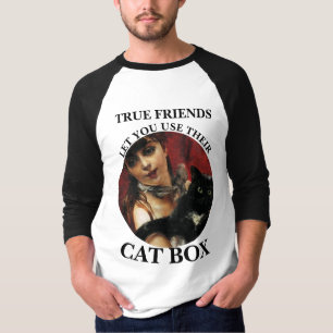 T-SHIRT LES VRAIS AMIS VOUS LAISSENT UTILISER LEUR BAC À L
