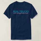 T-shirt Les vrais camions Donamp39t ont bougies à manches (Design devant)