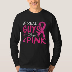 T-shirt Les vrais Gardes Portent Pink Breast Cancer Sensib